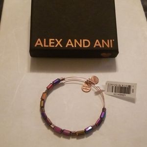 NWT - Alex and Ani Metallic Burgundy Wrap&Gift Box